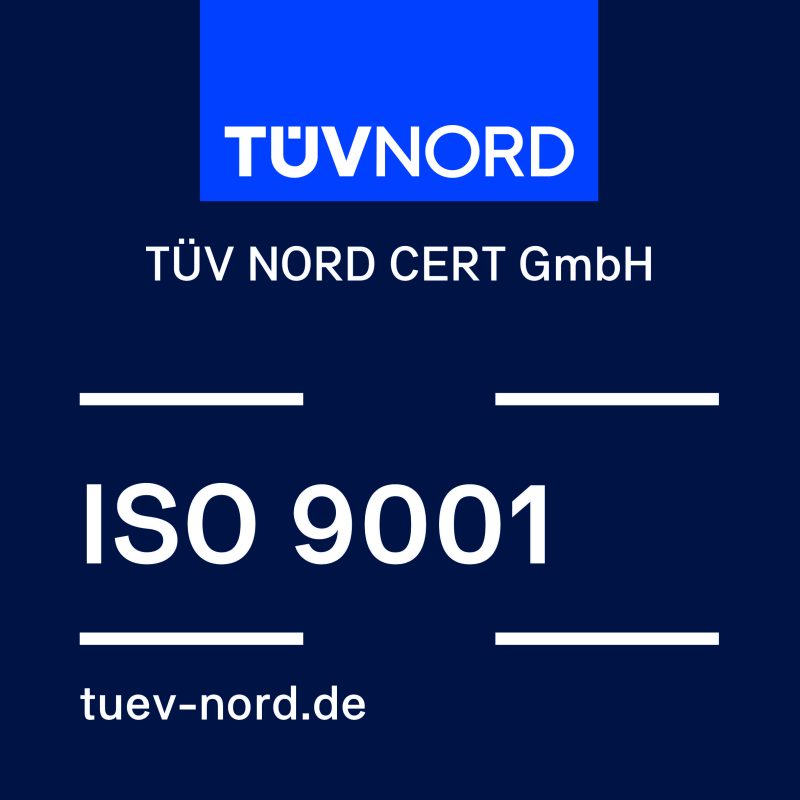 ISO 9001 certification badge
